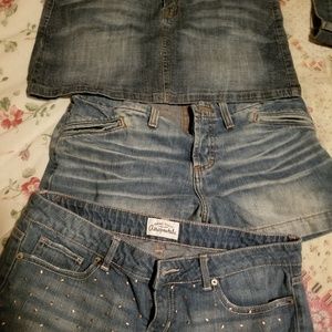 American Eagle,Sliver and Aro. Skirt to jeans